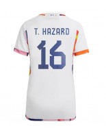 Belgia Thorgan Hazard #16 Vieraspaita Naisten MM-kisat 2022 Lyhythihainen